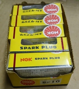 10x NGK B-10 Spark Plugs VINTAGE NEW OLD STOCK BOX LOT nos x 10 - Picture 1 of 1