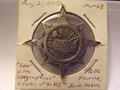 2007 Geocache Coin Graphical Center of the US - Image 1 of 3