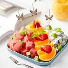 100 Pcs 4.72" Butterfly Food Picks Dessert Buffet Fruit Stick Salad s Cake I09C