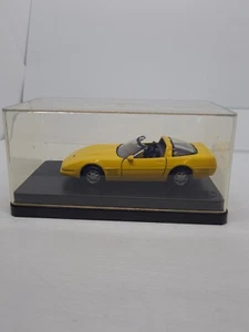 Maisto 1:38 Scale Yellow Chevrolet Corvette ZR-1 Diecast Model In Arcylic Case - Picture 1 of 8