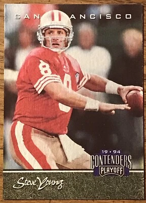 Steve Young 1994 Playoff Contenders Football Card #28 SF 49ers NFL HOF Free Ship - Image 1 of 3