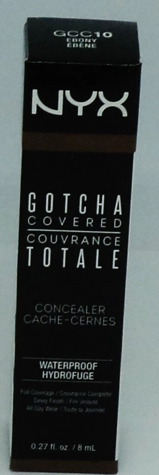 1 NIP NYX Gotcha Covered Concealer Full Coverage All Day Wear Waterproof EBONY - Image 1 of 1