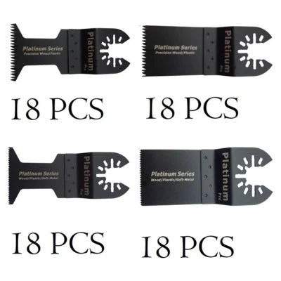 Hoja de sierra oscilante universal 72 piezas multiherramienta madera metal cortador acero al carbono Foto 1 de 4