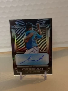 2021 Panini Obsidian Autographs Electric Etch Carolina Blue #O-SS Sixto Sanchez - Picture 1 of 1