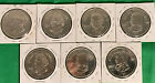 Lot Of 7 First State Governor Coins Rhode Island Connecticut Virginia Carolina