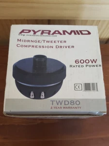 Pyramid Midrange/Tweeter Compression Driver TWD80 600W New Open Box - Untested - Picture 1 of 4