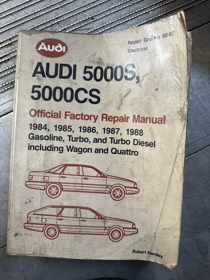  Audi 5000S 5000CS manual de reparación de fábrica 1984 1985 1986 Robert Bentley Foto 1 de 1