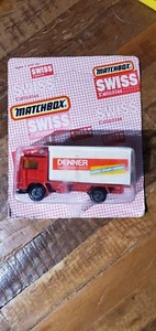 Matchbox Swiss Collection Volvo Container Truck DENNER SUPER DISCOUNT UNPUNCHED - Picture 1 of 3