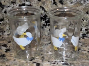 Paar Bama Marmeladengläser mit weißen Enten drauf - Bild 1 von 2