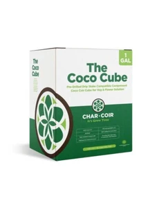 Char Coir Coco Cube RHP It's Growing Time Certified Coco Coir - Case of 32 - Picture 1 of 1