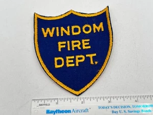 Vintage Windom, Minnesota MN Fire Department Dept. FD Patch - 3 3/8 x 4 Inches - Picture 1 of 3