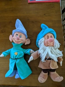 Vtg 1993 Disney "Snow White and the Seven Dwarfs Sleepy Disney AND DOPEY Dolls 1 - Picture 1 of 3