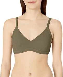 Seafolly Women's Inka Rib D Cup Bralette Swimsuit - Picture 1 of 6
