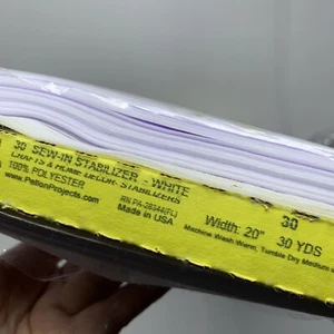 Pellon 30 Sew-In Lightweight Stabilizer Interfacing White Full Bolt 20" x 30 yd - Picture 1 of 8