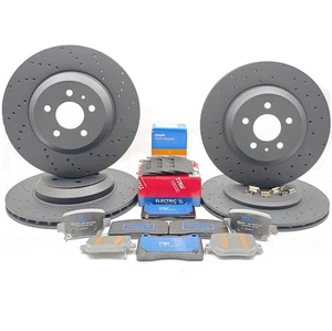 FITS TESLA MODEL 3 PERFORMANCE 2018- FRONT & REAR BRAKE DISCS PADS 335mm 355mm - Picture 1 of 20