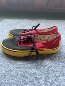 Vans X Disney 90 Aniversario Mickey Mouse Rojo Zapatos Talla M 5.5 W 7.0 Tenis - Imagen 1 de 7