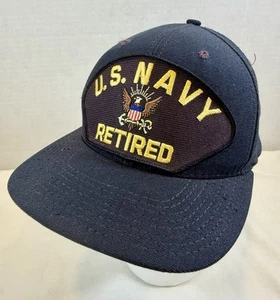 U.S. Navy Retired Cap SnapBack One Size Made In USA - Picture 1 of 8