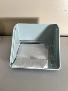 TUPPERWARE Vintage Napkin Holder Center Wind Stopper Minty Blue Green Color EUC - Picture 1 of 10