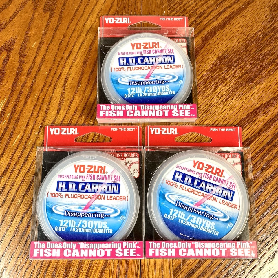Yo-Zuri HD Carbono Fluorocarbono Líder Rosa Desaparición 30yds 12lb-30lb / 0.012" Foto 1 de 3