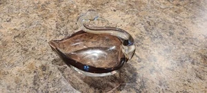 Vintage Made In Japan Glass Swan Candy Dish - Picture 1 of 4