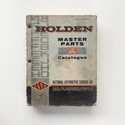 Holden Master Parts Catalogue Nasco 48 FJ FE FC FB EK EJ EH HD No. 35557 - image 1 of 4
