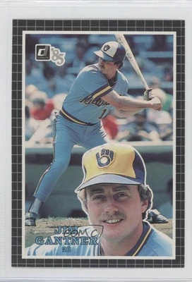 1985 Donruss Action All-Stars 3x5 Jim Gantner #2 - Image 1 of 2