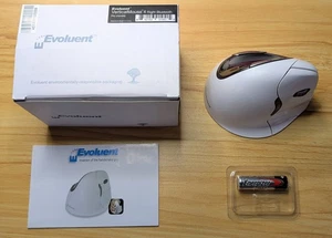 Evoluent VM4RB Vertical Mouse 4 Right Hand Bluetooth Wireless Ergonomic Optical - Picture 1 of 15