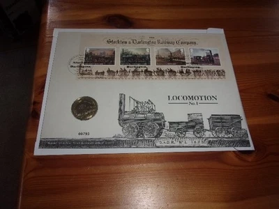 LOCOMOTION NO.1 COIN COVER LTD EDN. NO. 0793 GB STAMPS & £2 COIN sept 2025 RMAIL - Image 1 of 2