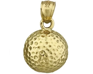 14K Gold Golf Ball Charm - Picture 1 of 6