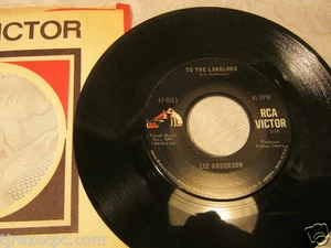 Liz Anderson Mama spank/To the landlord 45 record - Picture 1 of 2