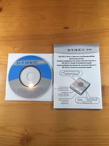 Dynex All-in-1 Memory Card Reader Installation Disc Quick Setup Guide DX-CR121 - Picture 1 of 5