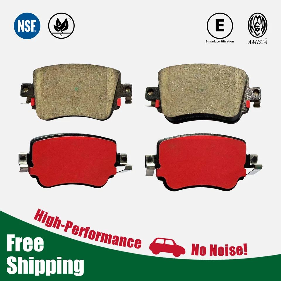 Rear Ceramic Brake Pads for Volkswagen Golf 2015-2021 & Golf Alltrack 2017-2019 Foto 1 de 4