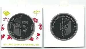 Holland coin fair penning in munthouder 2018 Ik hou van Holland tulpen BU - Picture 1 of 1