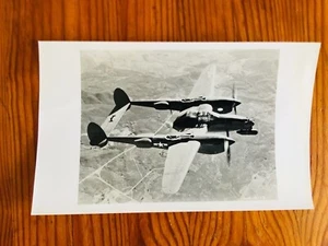 Aerial Photo Aeronautics 50/60s P-38 NIGHT LIGHTNING U.S. ARMY AIR FORCES 1944 - Picture 1 of 2