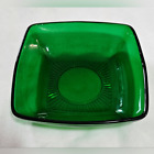 Vintage lata 1950 Kotwica Hocking Charm Forest Green Depression Glass Coupe Kokarda do zupy