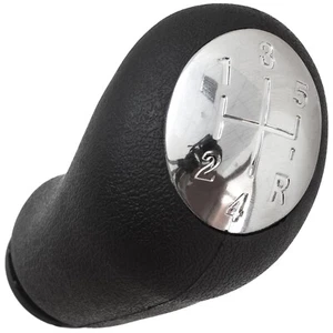 POMELLO LEVA CAMBIO NERO CROMO 5+R PER RENAULT CLIO III MEGANE II SCENIC II - Foto 1 di 10