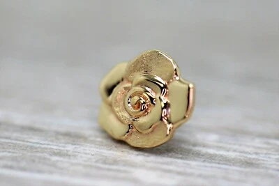 Ювелирные изделия для тела из чистого золота 14 карат с розой, пирсингом 25 г булавка без резьбы - Изображение 1 из 2