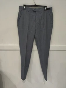 NWT Ted Baker London Men GULLT Debonair Stripe Trouser Lt Blue Size 34 $245 N115 - Picture 1 of 3