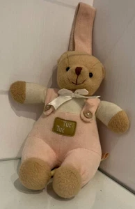 Tuc Tuc musical Bear Pull String stuffed pink comforter Baby Girl soft plush toy - Picture 1 of 7