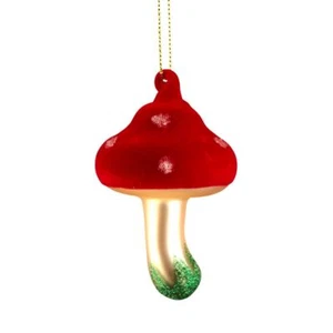 Pilz Fliegenpilz zum Aufhängen rot Dekoanhänger Anhänger Hänger gold Höhe 8 cm - Bild 1 von 1