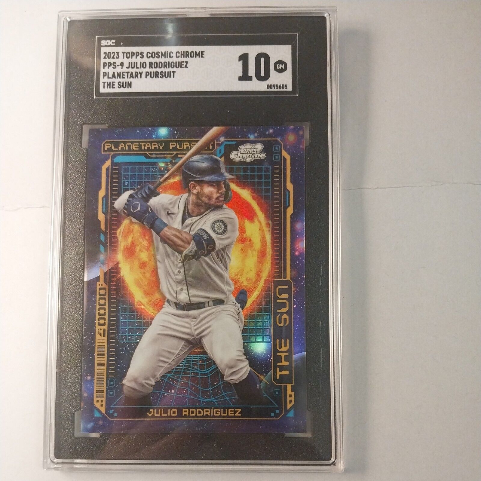 Julio Rodriguez 2023 Topps Cosmic Chrome Planetary Pursuit Sun PSA 10 GEM MINT