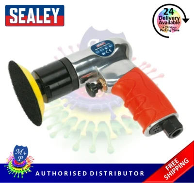 SEALEY GSA722  75MM 3" MINI LIGHTWEIGHT HOOK & LOOP AIR POLISHER/BUFFER/BUFFING - Image 1 of 4