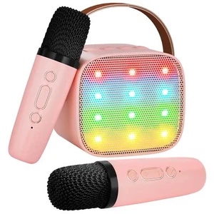 Kids Karaoke Machine, Kids Toys Birthday Gift for Girls, Mini Portable Bluetooth - Picture 1 of 7