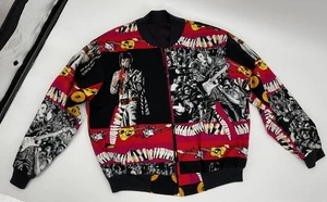 Chaqueta de Concierto Vintage Años 80 Elvis Presley Estampado Completo Bomber Tour Unisex L - Imagen 1 de 9