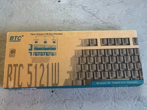 BTC 5121W Windows Power Management Keyboard New in box Din 5 White - Picture 1 of 2