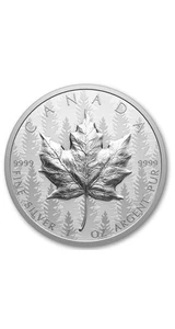 2024 Canada $20 Maple Leaf UHR Pulsating Forest 1 oz Silver Coin - 8,000 Mintage - Picture 1 of 11
