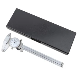 6" Dial Caliper, 0.001" Resolution with Slide Lock, Shock Proof, Includes Case - Picture 1 of 5