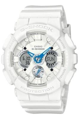 Reloj G-Shock GMA-S120SA-7A2JF para mujer resistente a los golpes de resina blanca, 20 ATM Waterpro Foto 1 de 4