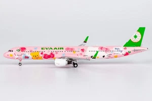 Modelos NG Eva Airways HELLO KITTY “Pinky Jet” - Personajes de Sanrio (粉萌机) Airbus A - Imagen 1 de 15