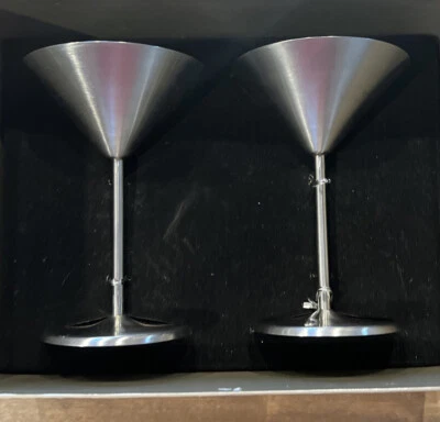 Juego de (2) vasos de martini Nordstrom de acero inoxidable satinado de 6,5" Foto 1 de 4